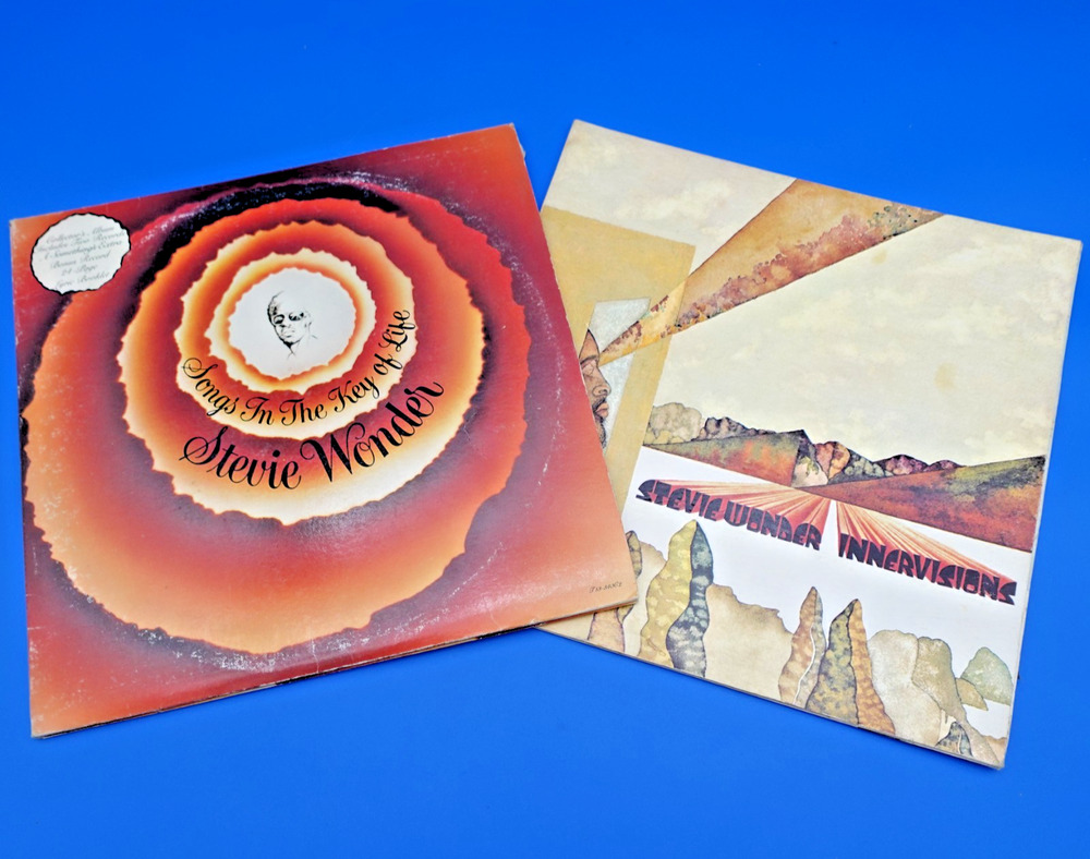 Stevie Wonder Vinyl LP Lot 2 Songs in the Key of Life Innervisions Tamla